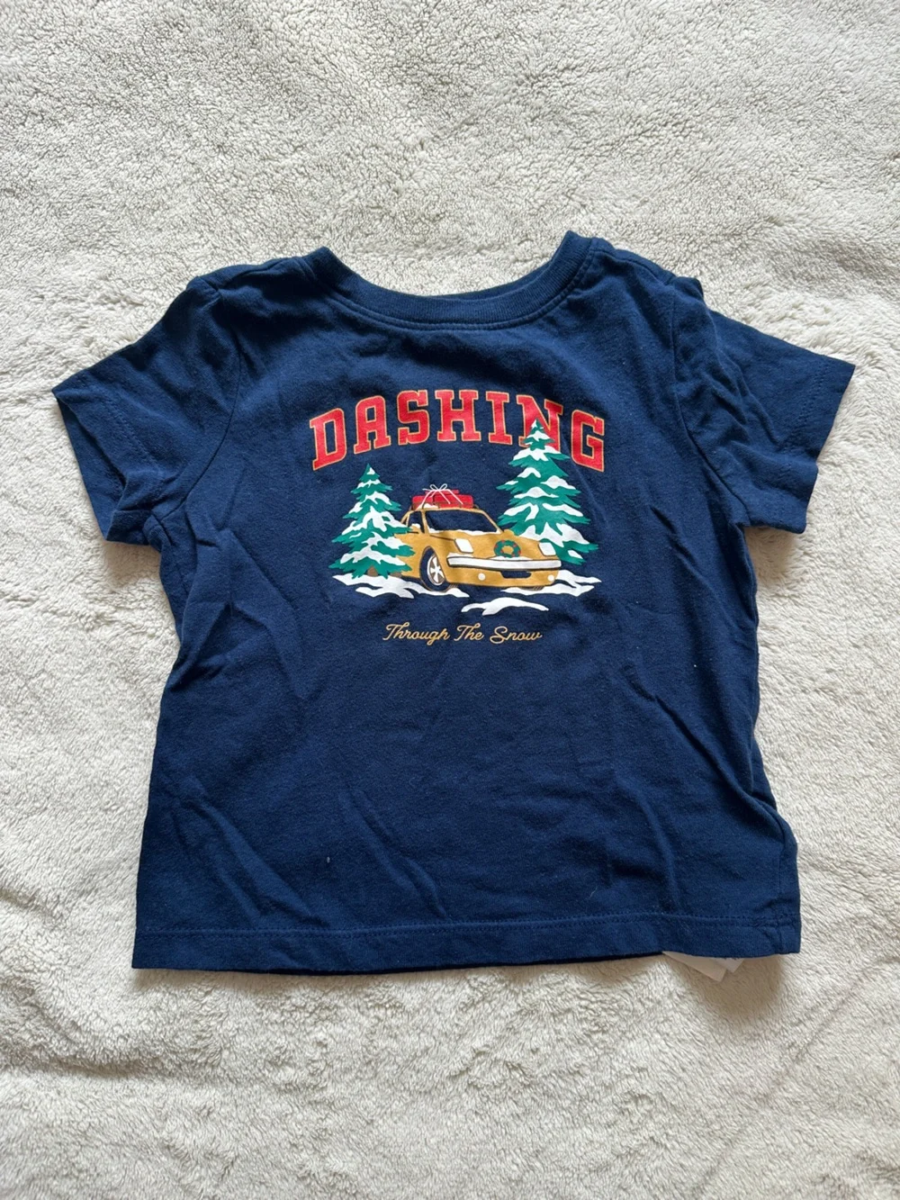 24M Navy 'Dashing' Holiday Graphic Tee
